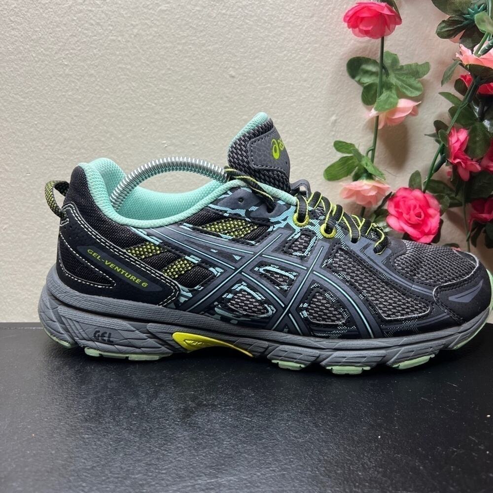 ASICS Gel-Venture 6 Trail Running Shoes Gray Green Women’s Size 9 - Picture 6 of 15